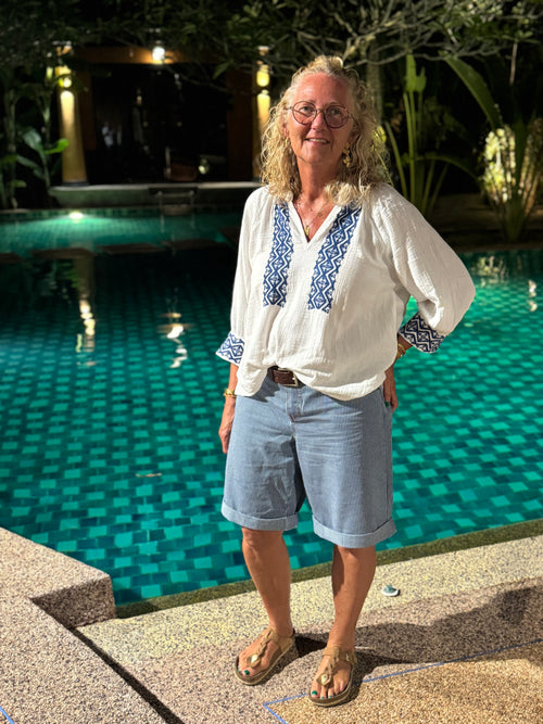 Costa Mani Louise Shirt - Whisper Blue