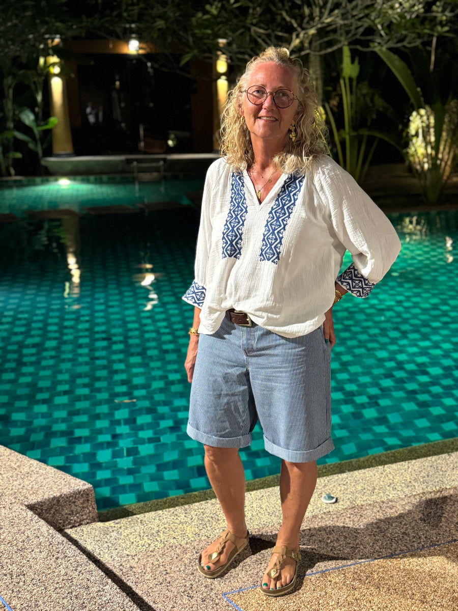 Costa Mani Louise Shirt - Whisper Blue