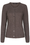 BTF CPH Cashmere Cardigan - Brown Melange | BTF CPH | Køb online hos Moster D – Hurtig levering