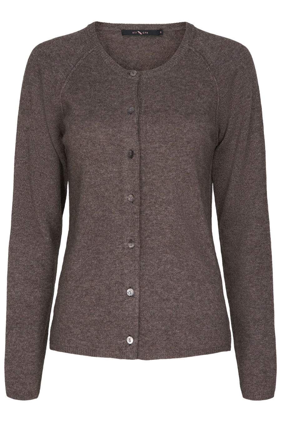 BTF CPH Cashmere Cardigan - Brown Melange | BTF CPH | Køb online hos Moster D – Hurtig levering