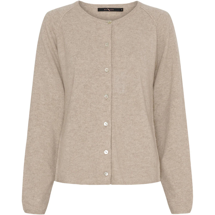 BTF CPH Cashmere Cardigan - Cream Melange