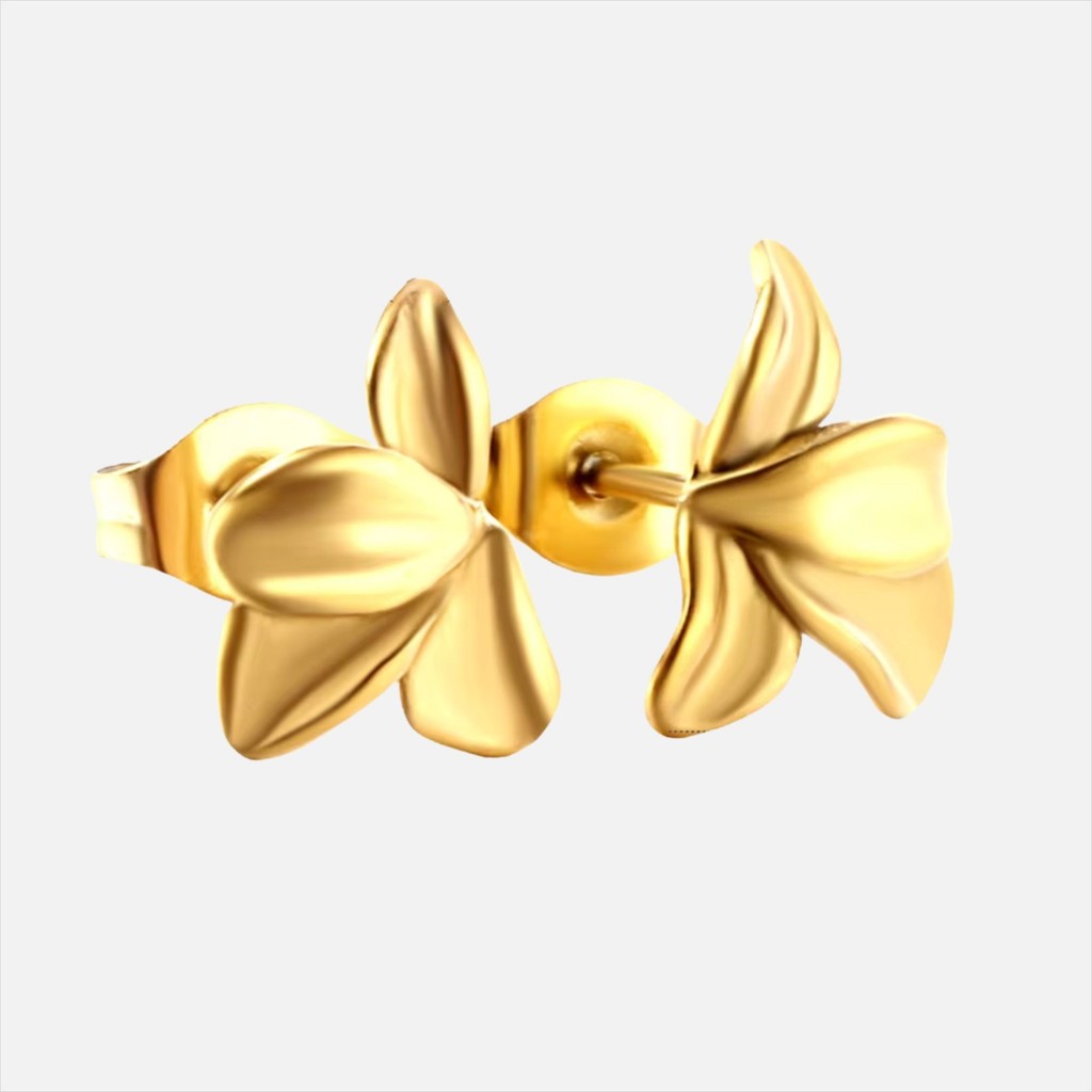 muun studios Celina Flower Earring - 18K Gold Plated  18K Gold Plated