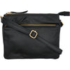 Orchid clutch - Sort m. guld acc.