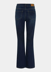 Isay Como Flare Button Jeans - Dark Denim | Isay | Køb online hos Moster D – Hurtig levering