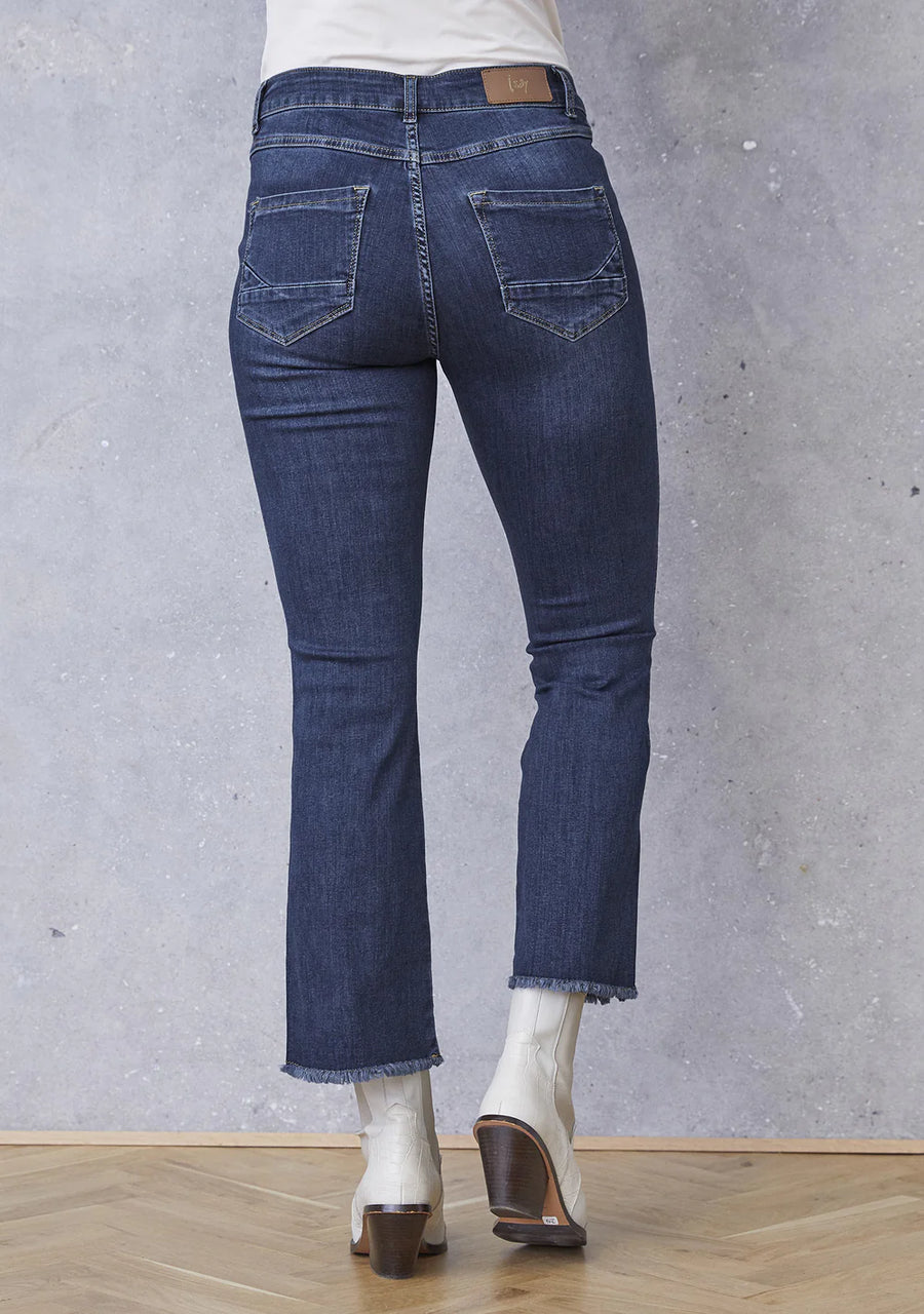 Isay Como Flare Jeans - Dark Denim | Isay | Køb online hos Moster D – Hurtig levering