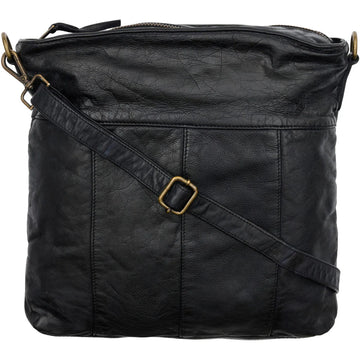 Orchid Cross Body Bag - Black w. Brass Acc.