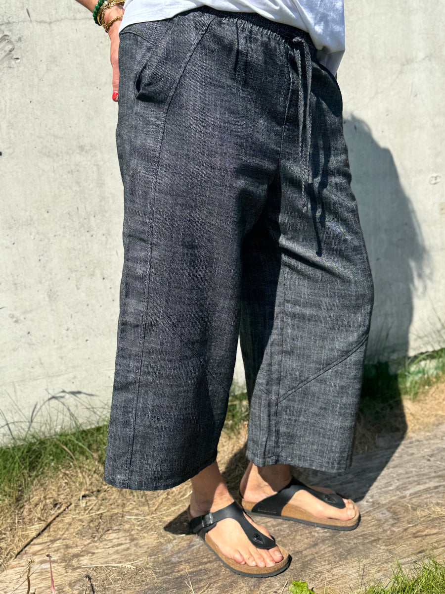 Nü Denmark Davia Culotte Trousers - Black Mix
