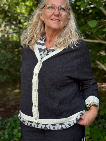 Costa Mani Kash Cardigan - Dark Grey