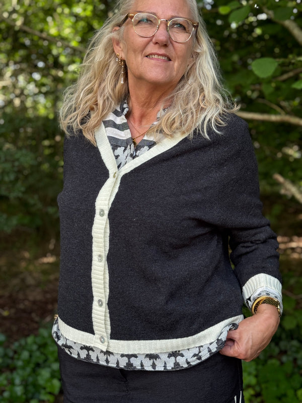 Costa Mani Kash Cardigan - Dark Grey