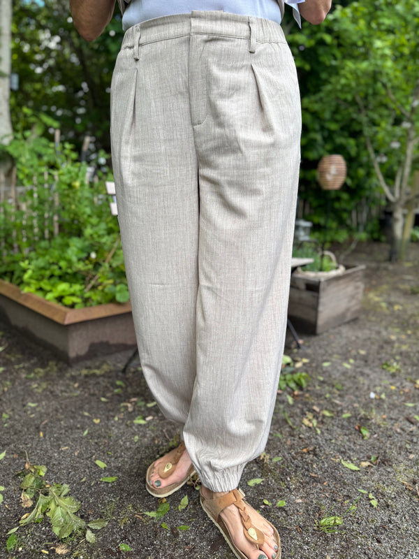 Kaffe Omila Harem Pants - Feather Grey Melange