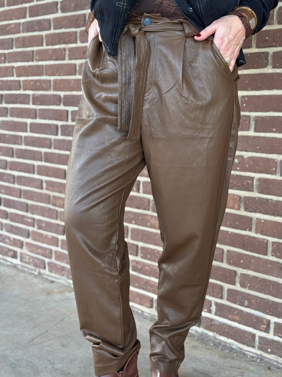 Nü Denmark Bella Trousers - Dark Earth