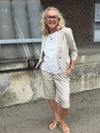 Cream Gia Bermuda Shorts - Feather Grey