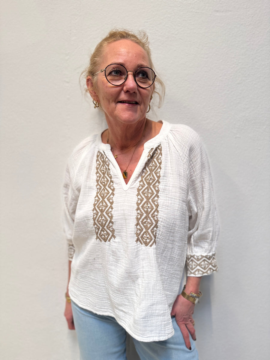 Costa Mani Louise Shirt - Whisper Sand