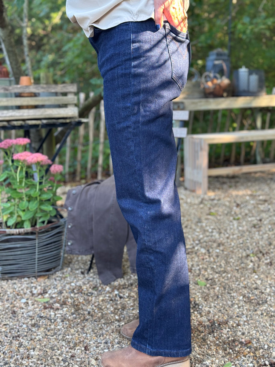Isay Carpi Long Straight Jeans - Dark Wash