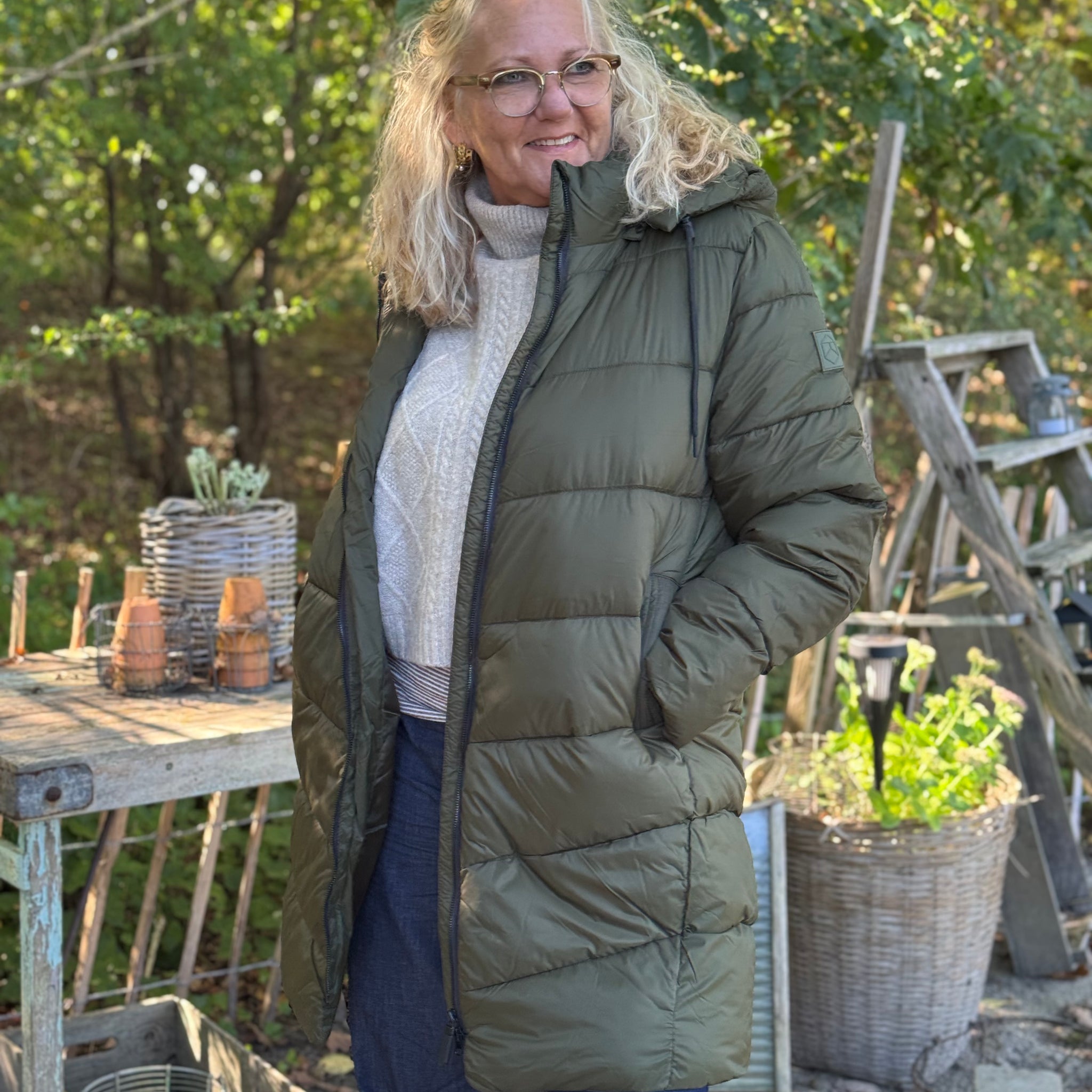 Kaffe Susanne Coat - Forest Night
