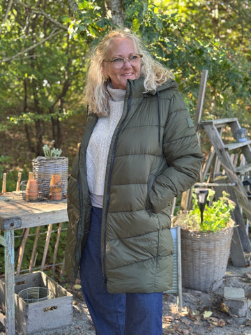Kaffe Susanne Coat - Forest Night