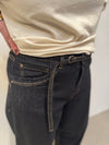 Cream Caysa Ankl Barrel Jeans - Black Washed Denim