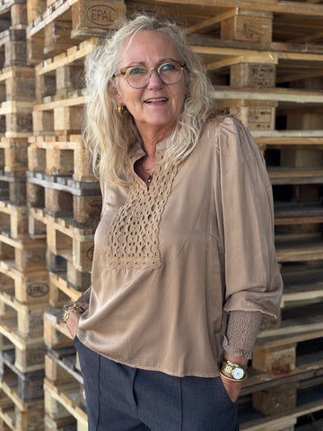 Isay Emily Blouse - Luxury Camel