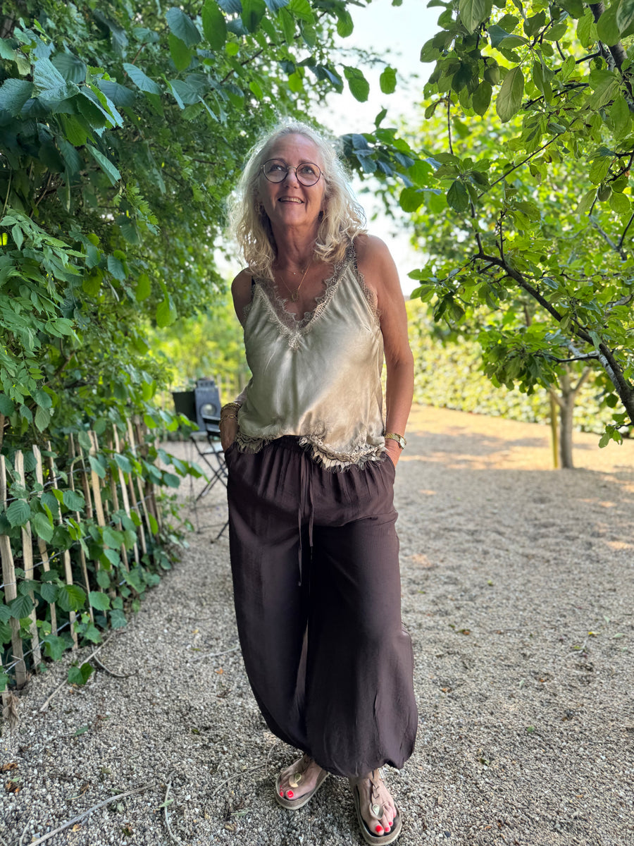Kaffe Alberta Pants - Coffee Bean