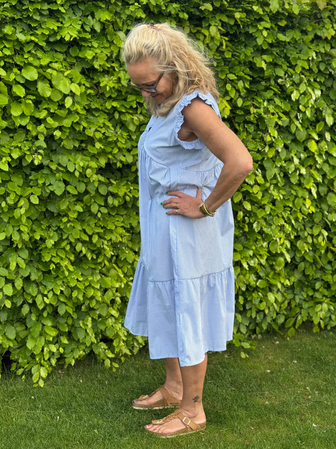 Marta du Chateau Elma Dress - Blue Stripe