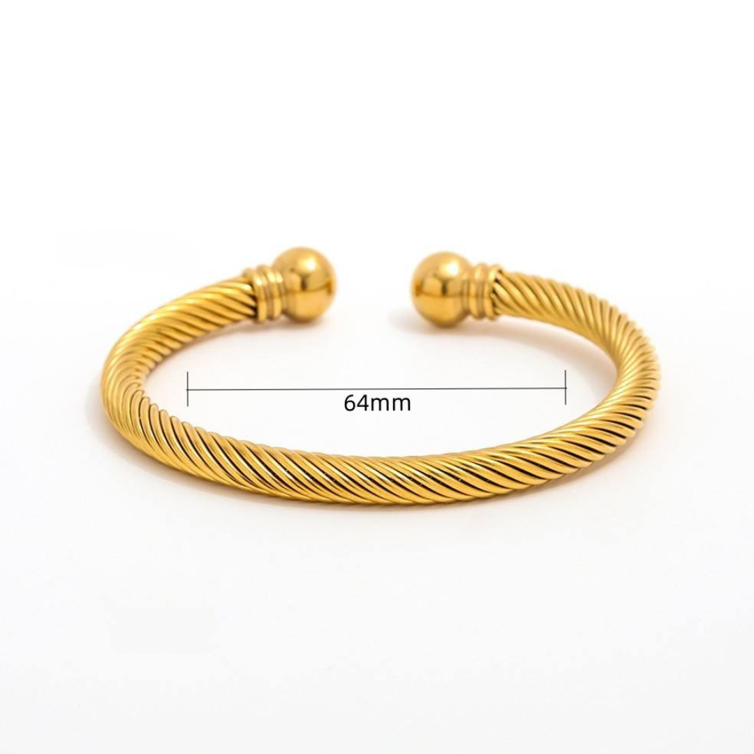 Helix Bangle 18K Guldbelagt | muun studios | Køb online hos Moster D – Hurtig levering