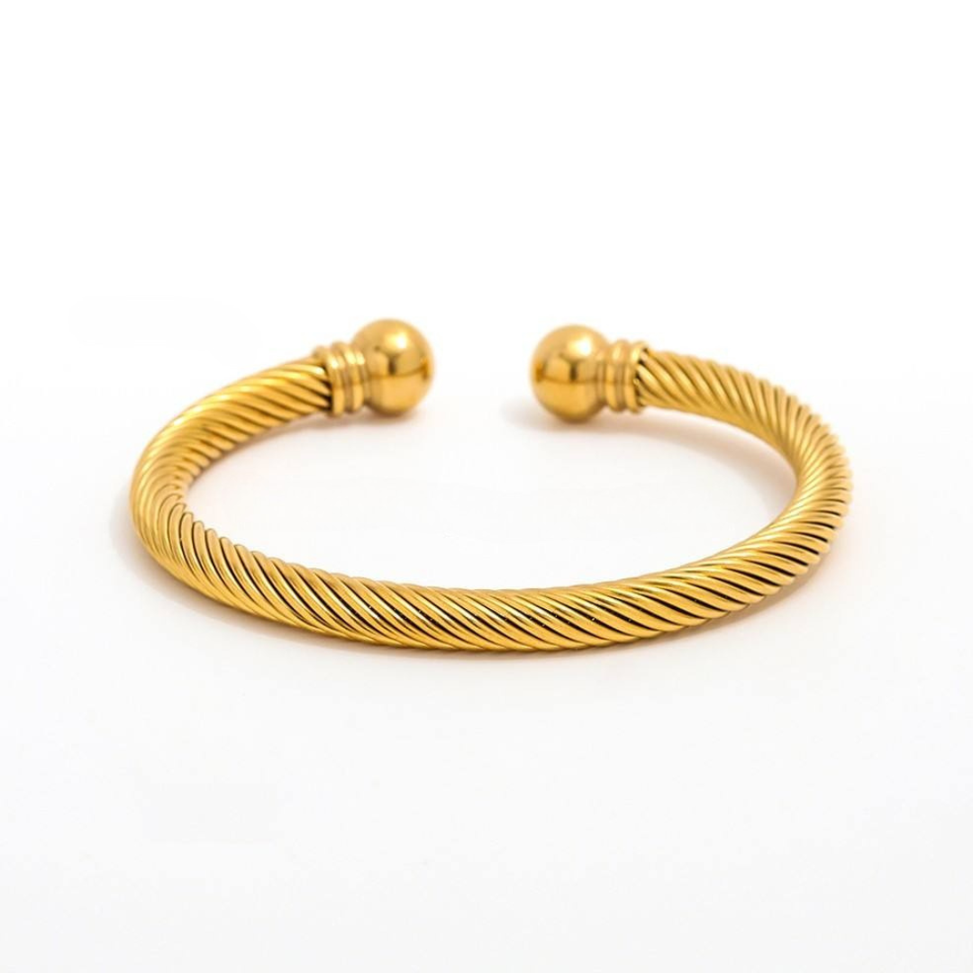 Helix Bangle 18K Guldbelagt | muun studios | Køb online hos Moster D – Hurtig levering
