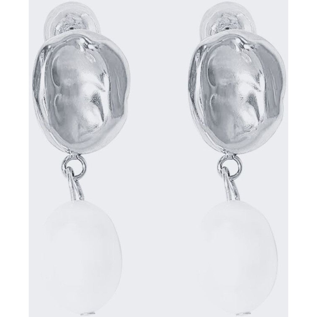 Perle hamret ørestikkere - Stainless Steel