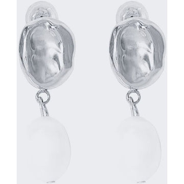 Perle hamret ørestikkere - Stainless Steel