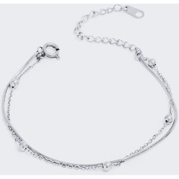 Snake Dot Armbånd - Stainless Steel
