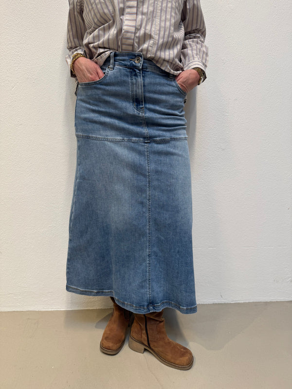 Costa Mani Coss Skirt - Blue Denim