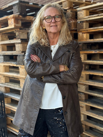 NOTYZ Jakke med knapper - Almond Brown