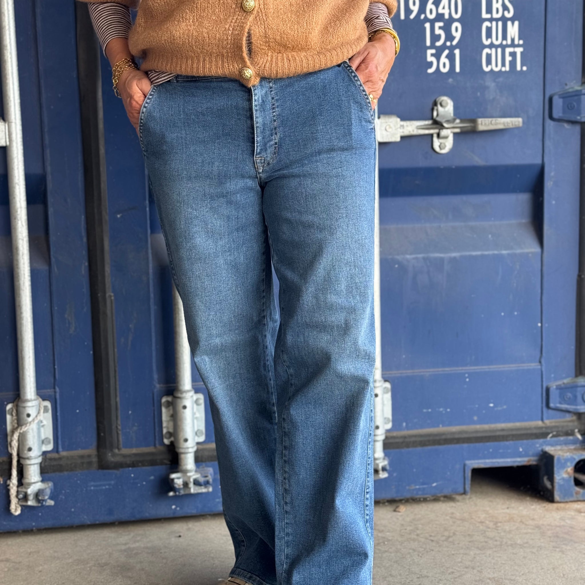 Isay Portofino Wide Jeans - Classic Wash