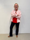 Cream Anna Top - High Risk Red