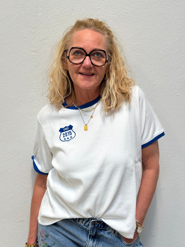 Costa Mani Love Tee - White/Blue