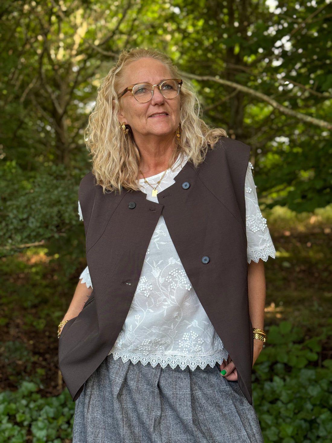 Cream Hilda SS Blouse