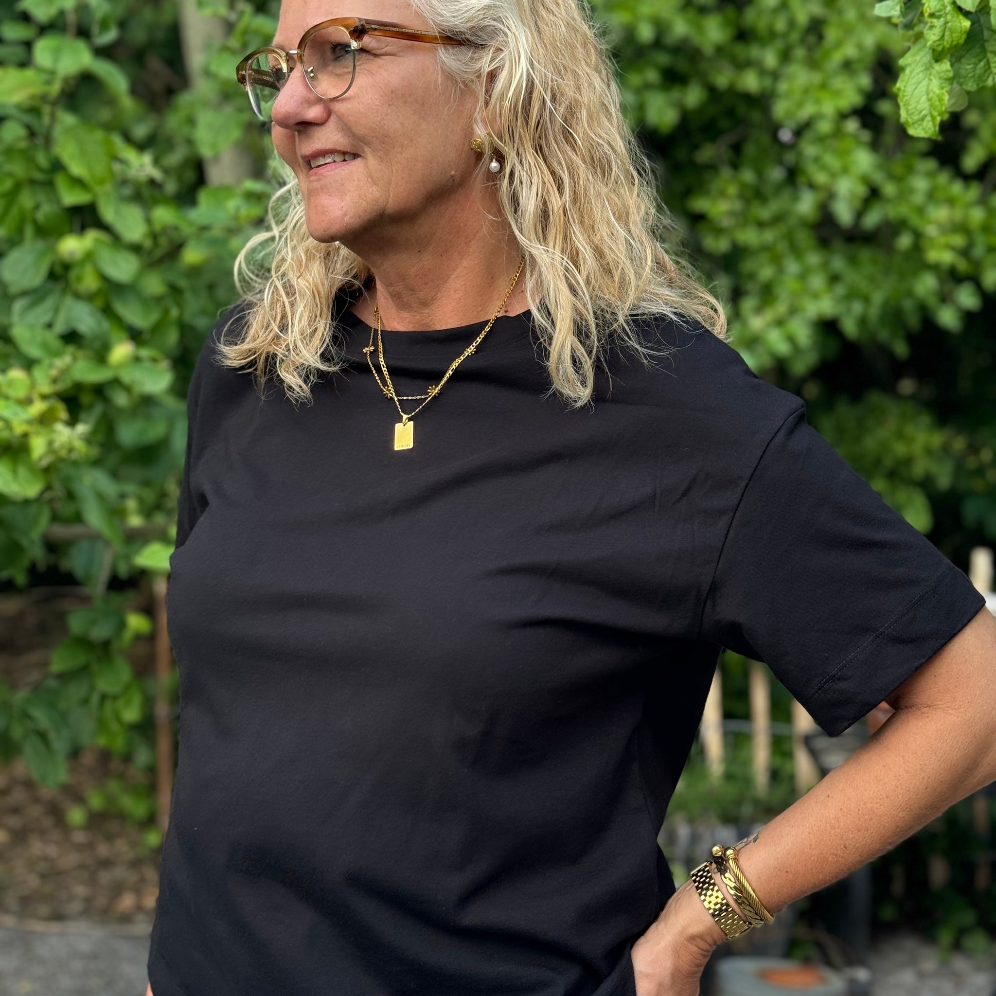 Kaffe Tomina T-shirt - Black