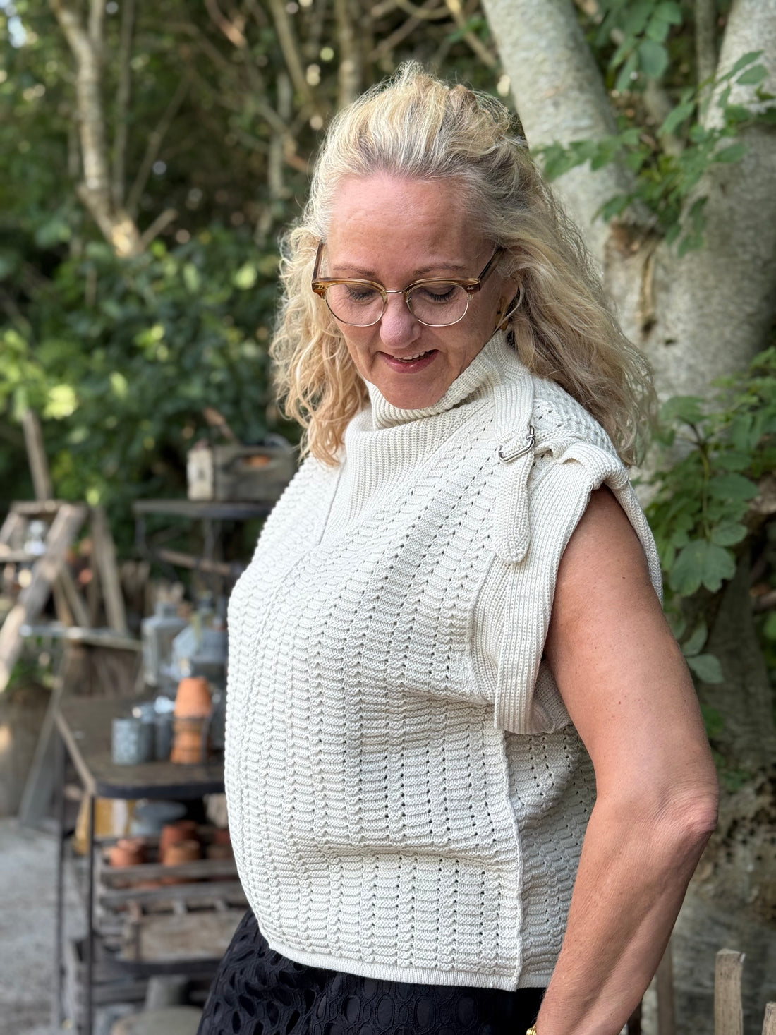 Nü Denmark Anja Blouse Knit - Bone