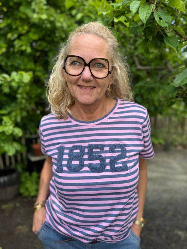 Marta du château Hertha Tee - Pink/Jeans