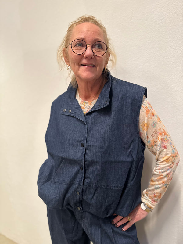 Nü Denmark Cecil Vest - Denim Blue