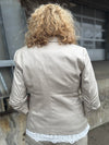 Cream Gia Short Blazer - Feather Grey