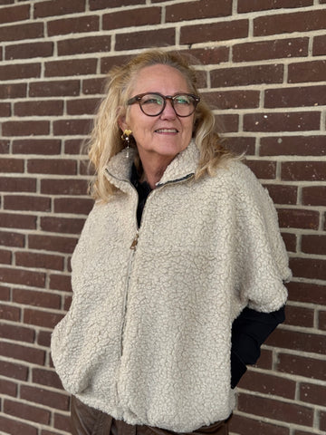 Marta du château Johanna Teddy Vest - Beige Onesize