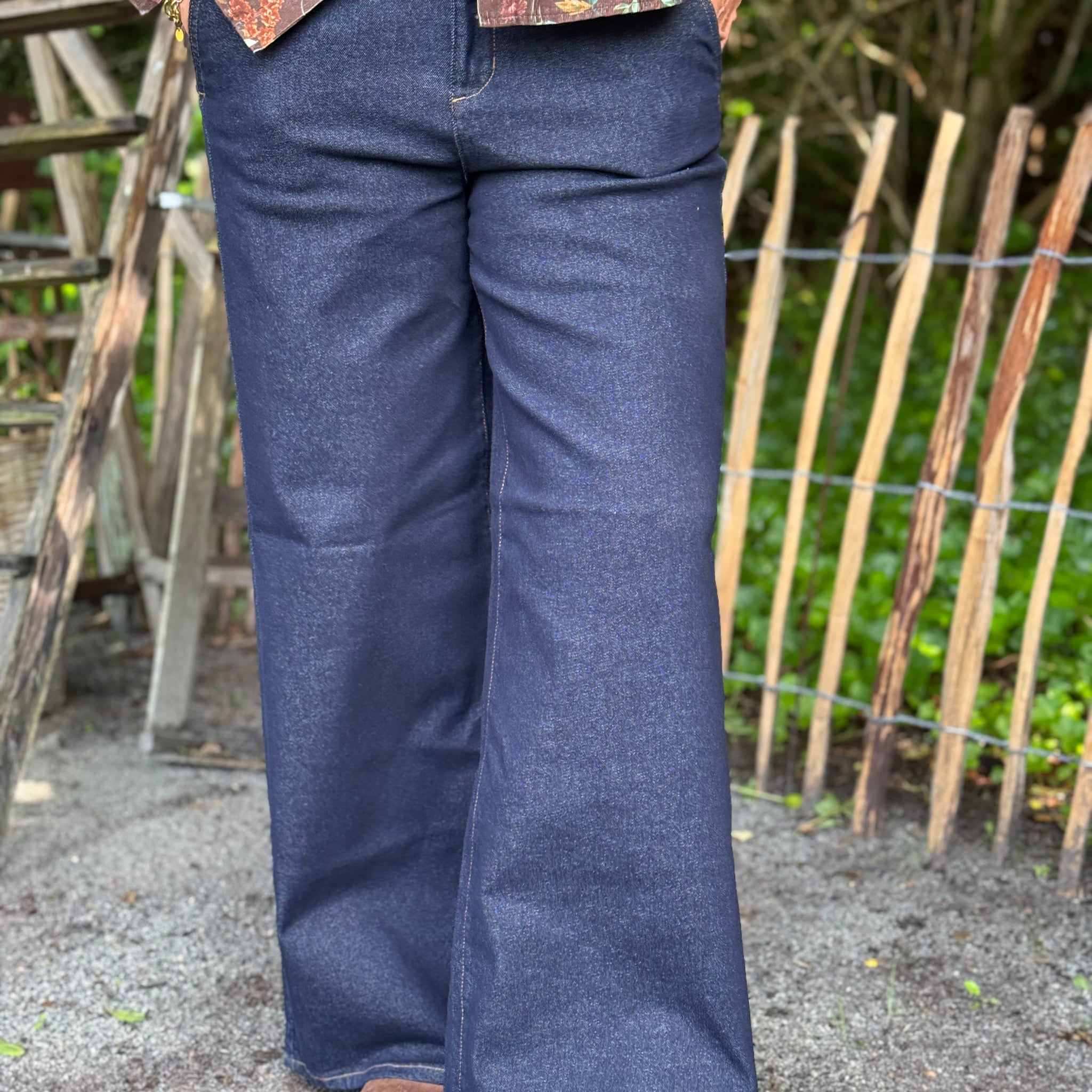 Cream Visti Pant - Chigaco Rinse