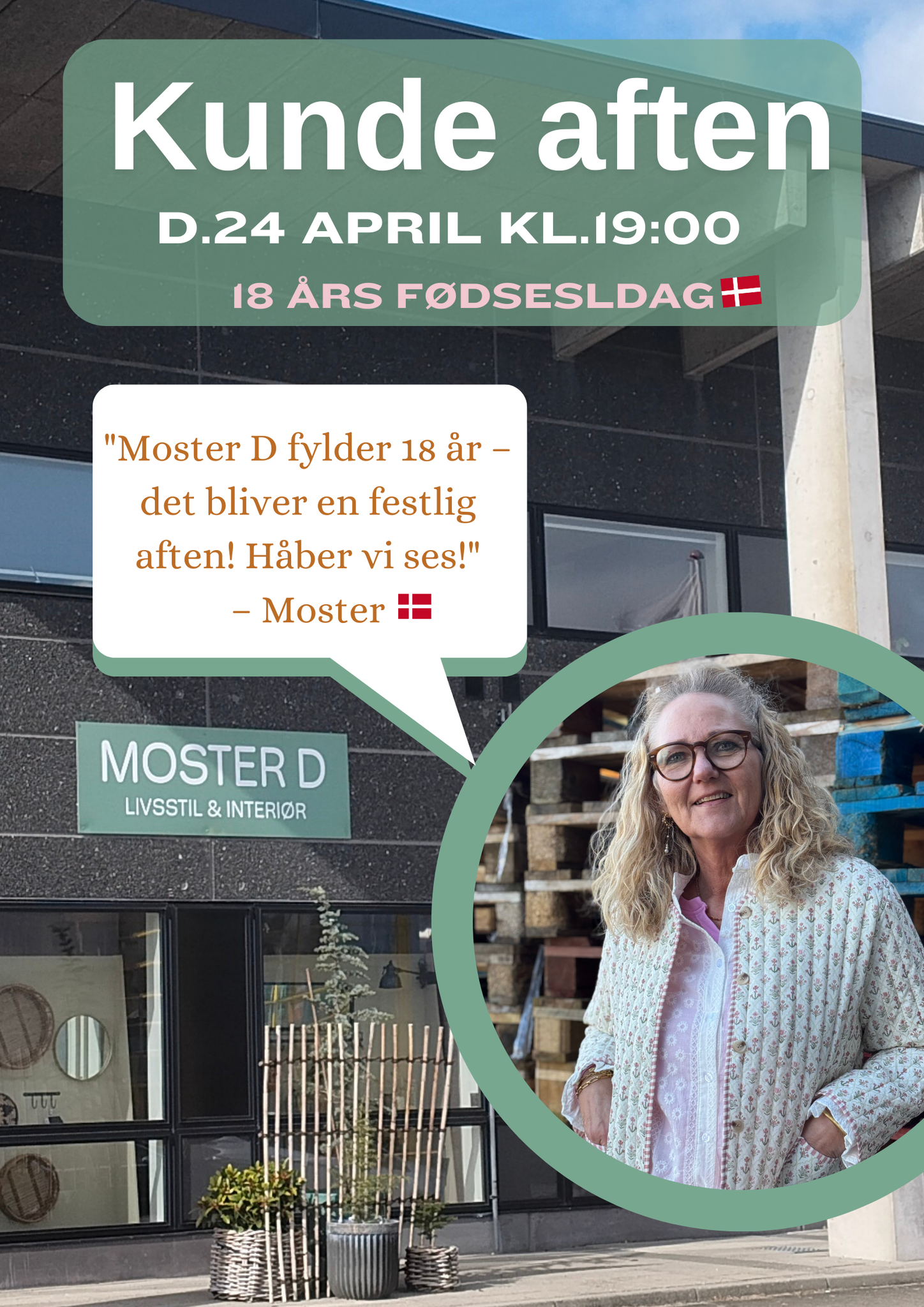 Kundeaften d.24 April kl.19:00