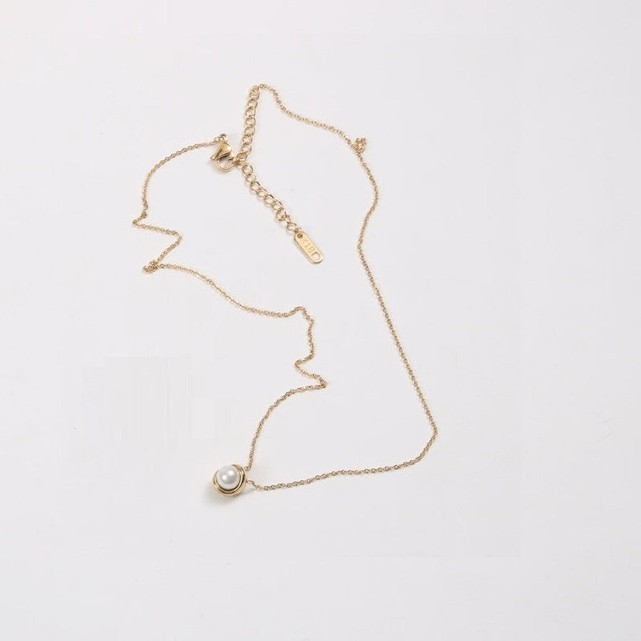 muun studios Emmie Pearl Necklace – 18K Gold Plated Necklace 18K Gold Plated
