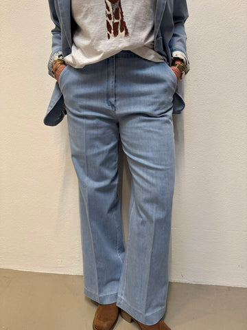 Nümph Aletta Pants - Light Blue Denim