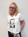Costa Mani Face V Tee - White/Black