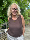 Marta du château Nayla Knit Top - Caffe