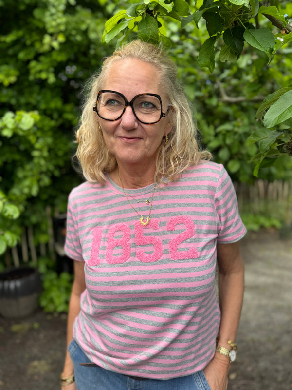 Marta du château Hertha Tee - Pink/Grey