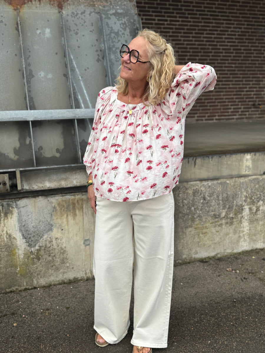 Cream Visti Twill Pant - Natural Sand
