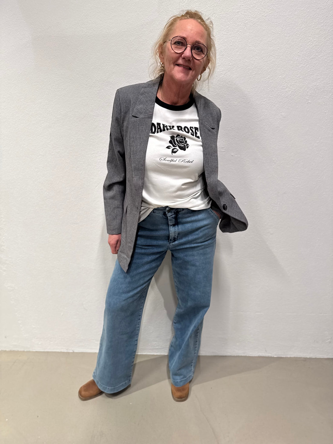 Kaffe Olivia T-shirt - Chalk